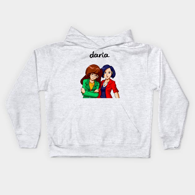 Daria and Jane Kids Hoodie by GenoCL